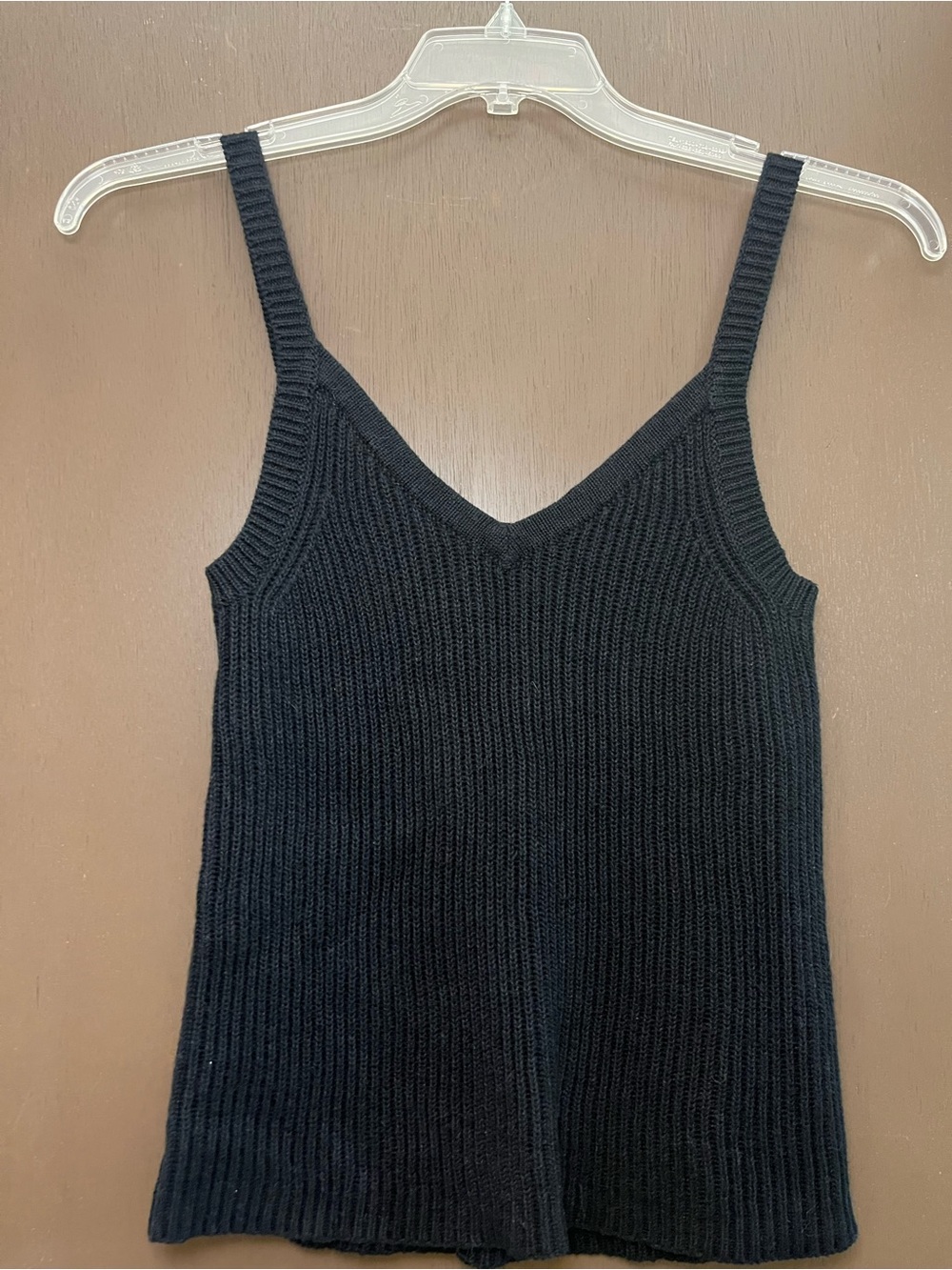 Route 66 Black Sweater V-neck Knit Tank 90s Y2K Medium
